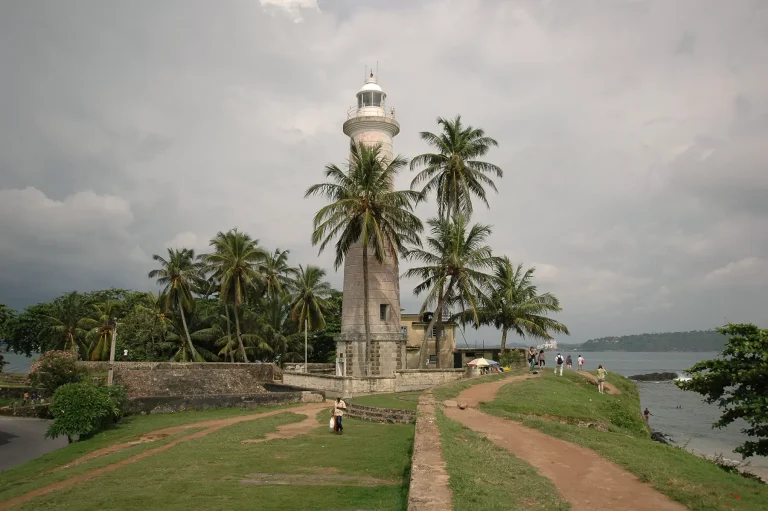 galle fort lighthouse and ramparts sri lanka