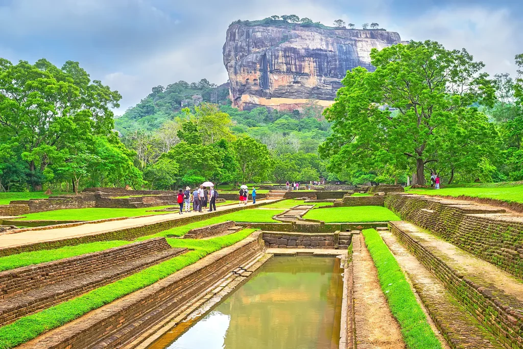 sigiriya rock and royal water gardens sri lanka