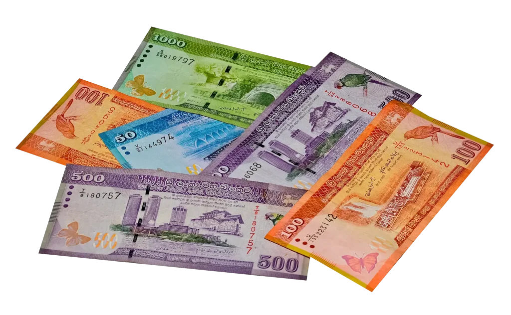 sri lanka rupee notes money exchange services